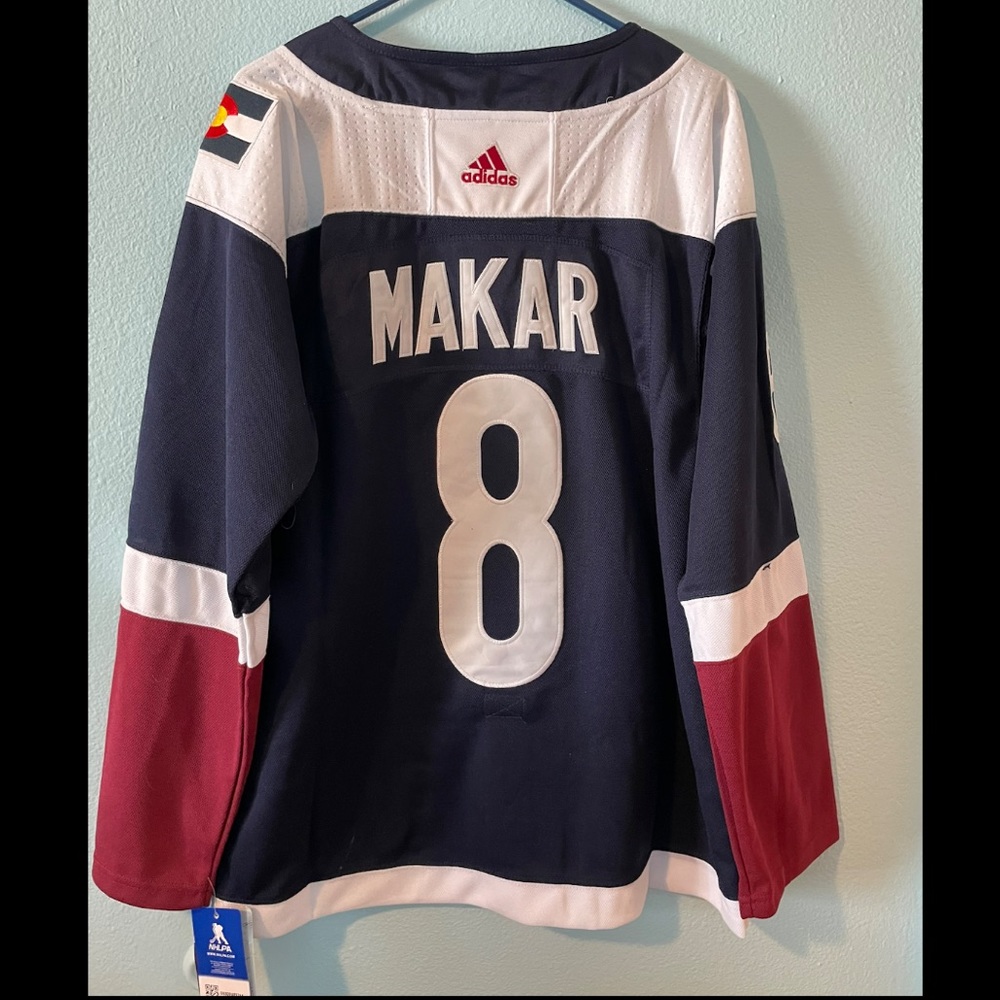 Colorado Avalanche Jersey - Adidas Authentic Alternate - Cale Makar #8